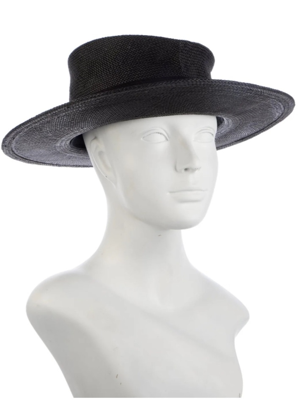 Gladys Tamez Millinery straw hat features a classic center-dent crown